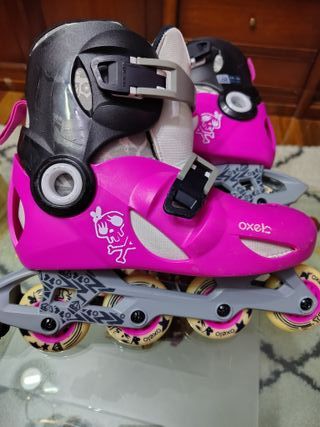 Patines en linea +equipo de rodilleras y coderas