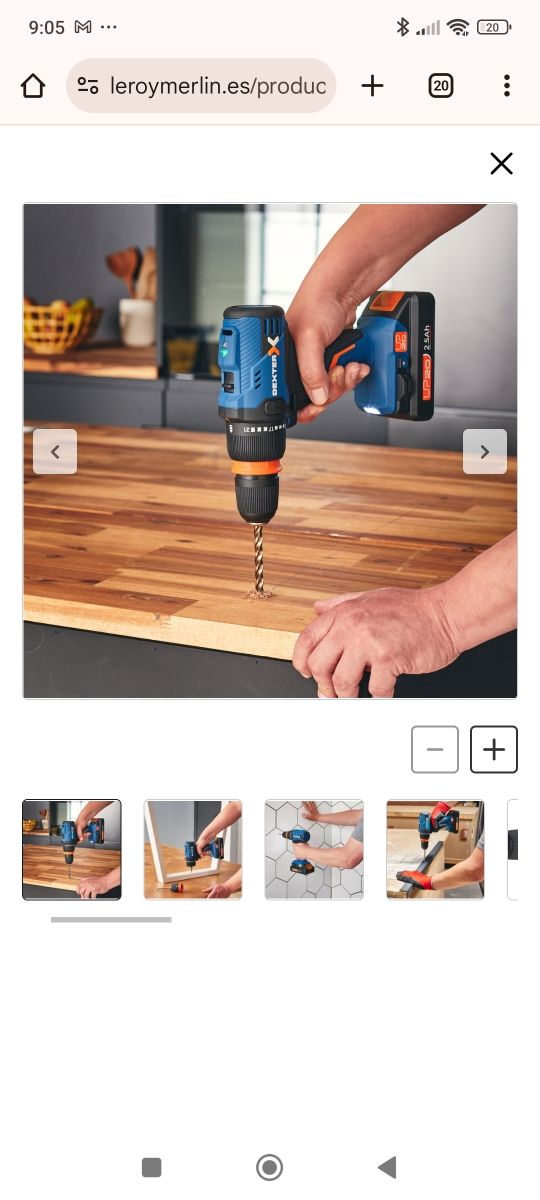 Taladro con baterías