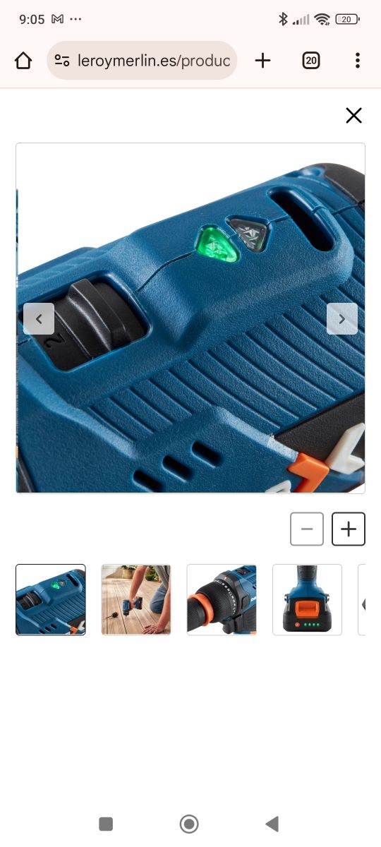 Taladro con baterías