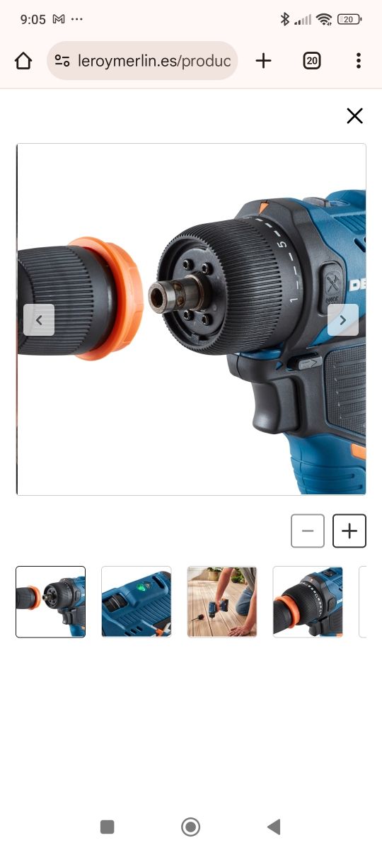 Taladro con baterías