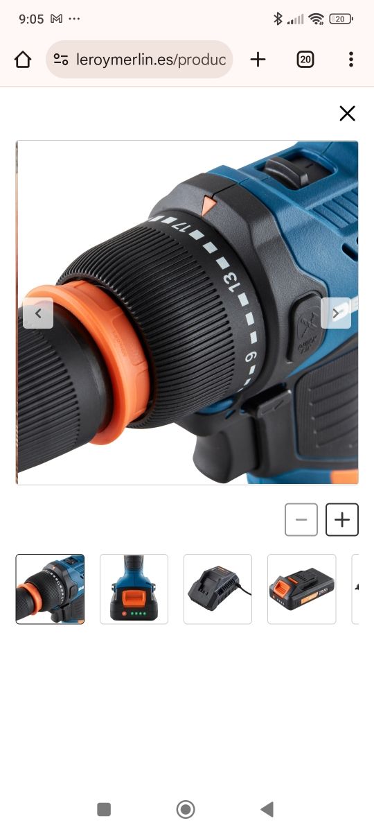 Taladro con baterías