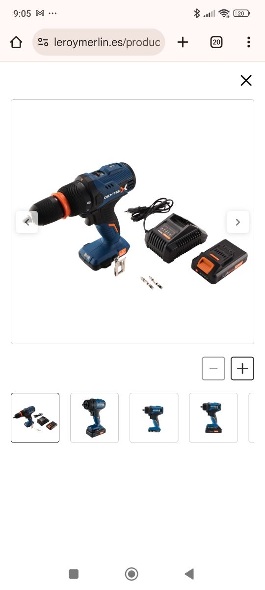 Taladro con baterías