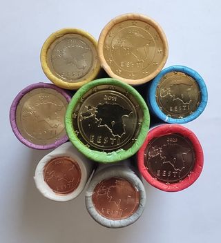 Monedas 8 valores euros Estonia SC/UNC 0,1€ a 2€