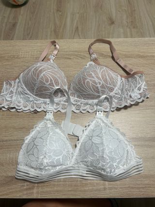Pack 2 sujetadores lactancia talla M sin est