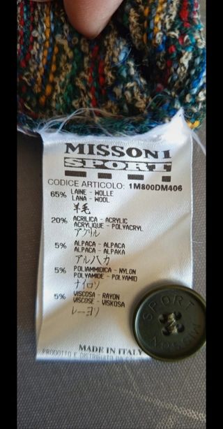Cardigan Missoni vintage, in perfette condizioni, un pezzo raro