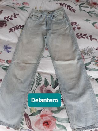 ZARA PANTALÓN VAQUERO EFECTO DESGASTADO 