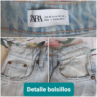 ZARA PANTALÓN VAQUERO EFECTO DESGASTADO 
