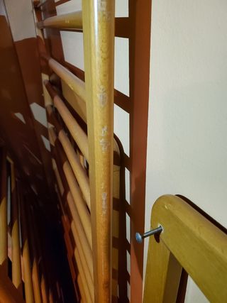 Cuna madera y colchón