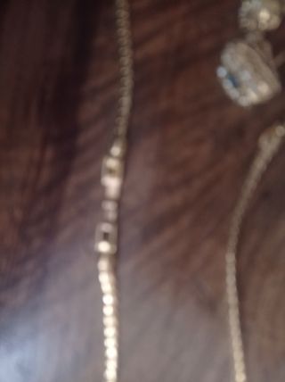 Conjunto clásico cadena y pendientes 