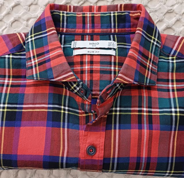 Camisa de cuadros MANGO