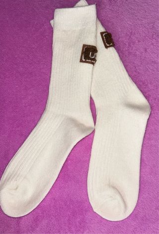 Ugg calcetines color crema 