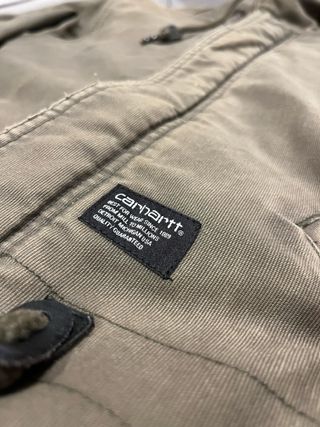 Parka Carhartt verde militar para hombre, talla L