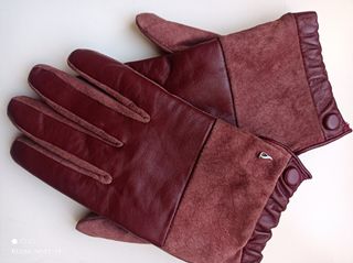 Guantes mujer granates