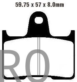 PASTILLAS DE FRENO FA254 HONDA SUZUKI KAWASAKI BMW EBC