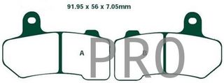 PASTILLAS DE FRENO FA409 HARLEY DAVIDSON 1584 1690 1745 1800 1868 EBC