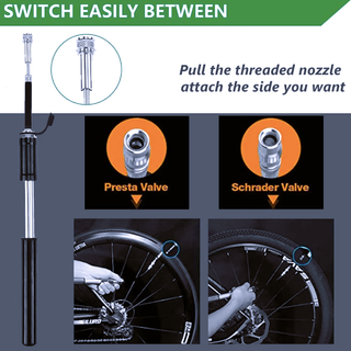 Mini bomba de aire para bicicleta 85g – compacta