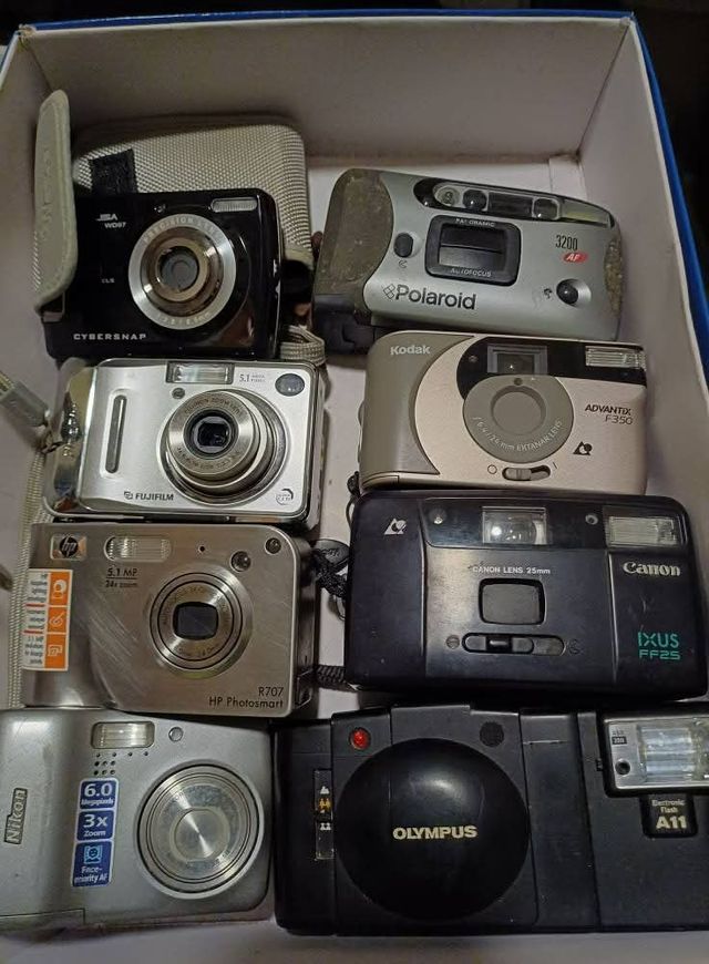 Cámaras digitales y manuales