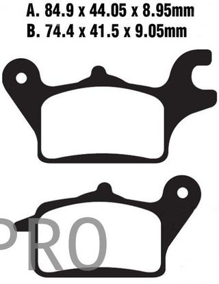 PASTILLAS DE FRENO SFA655 YAMAHA TRICITY 125 155 300 EBC