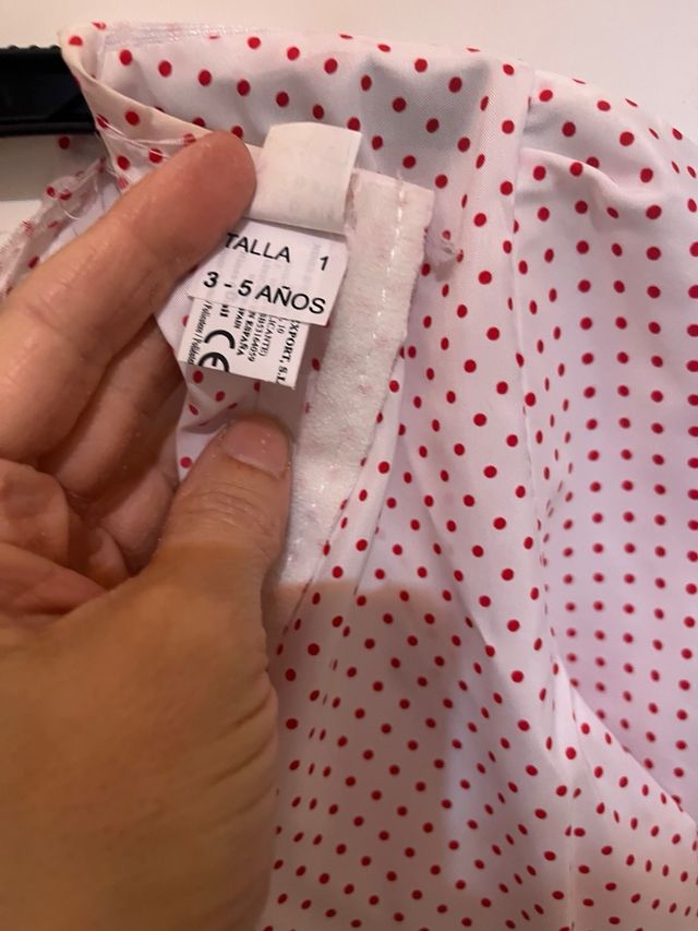 Vestido de chulapa. Talla 3-5.