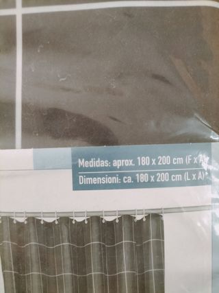 Cortina de ducha 180x200