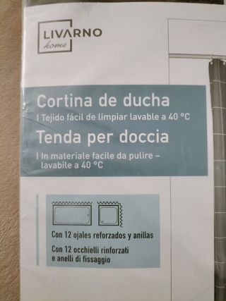 Cortina de ducha 180x200