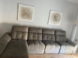 Sofa relax electrico con chaise longue