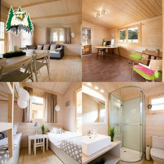 35m2 con porche. Casa prefabricada de madera.