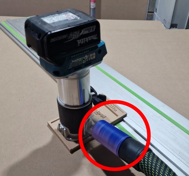 Adattatore Festool per Makita DRT50.