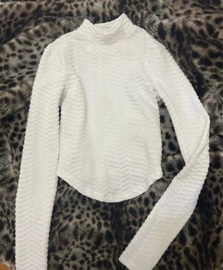 Top blanco bershka 