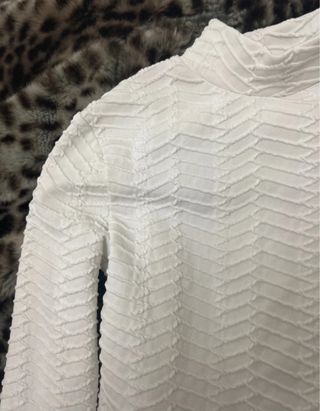 Top blanco bershka 