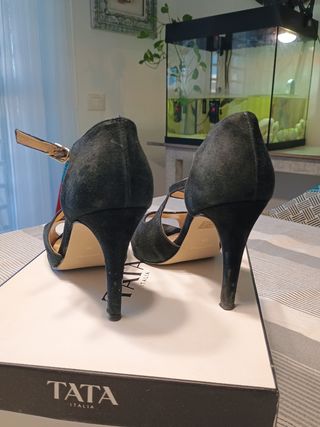 Sandalo donna nappa nera