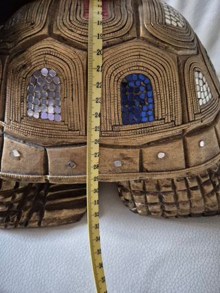Scultura tartaruga in legno