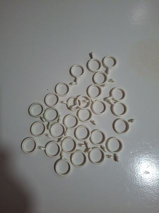 Arandelas para cortinas de ducha