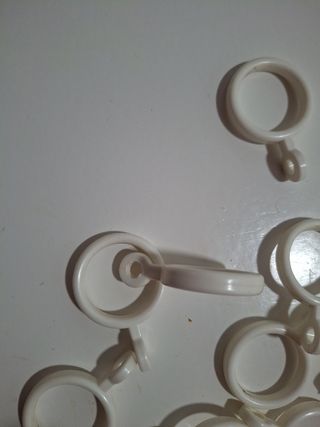 Arandelas para cortinas de ducha