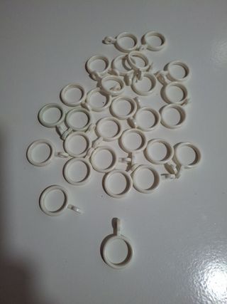 Arandelas para cortinas de ducha