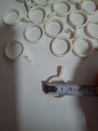 Arandelas para cortinas de ducha