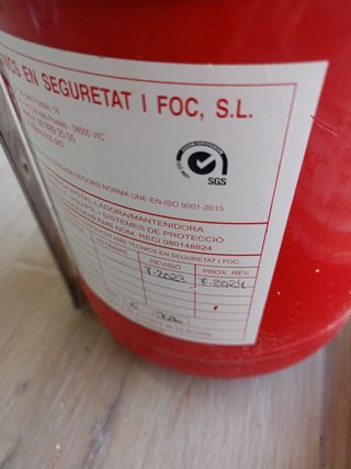 Extinción automática de incendios