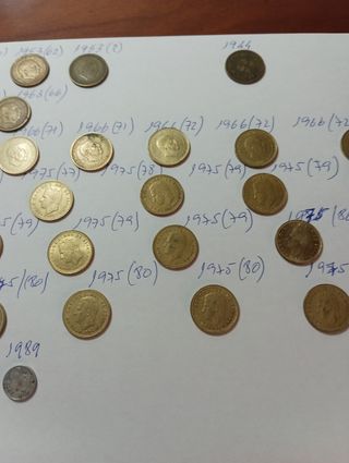40 moedas de 1 Peseta
