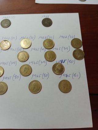 40 moedas de 1 Peseta