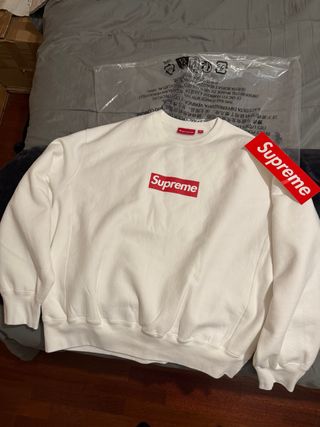 Supreme washed box logo crewneck 2025 sweater