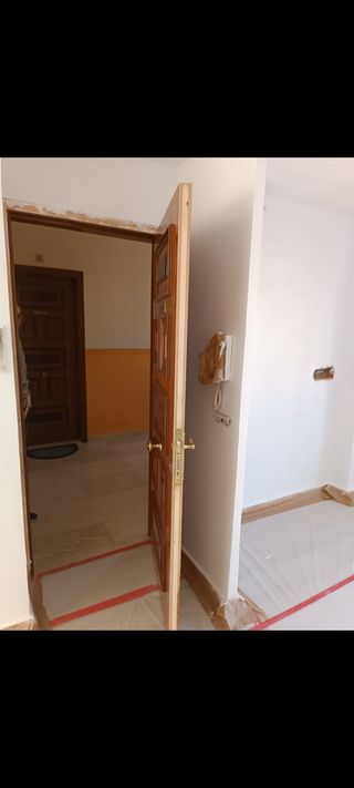 Forrar puerta de entrada