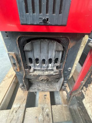 Caldera Roca leña y carbon