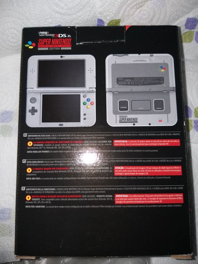 new nintendo 3ds xl super nintendo edition nuovo m