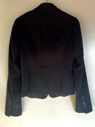 Blazer giacca elasticizzata nera nuova Sasch S