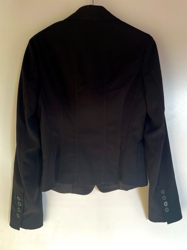 Blazer giacca elasticizzata nera nuova Sasch S