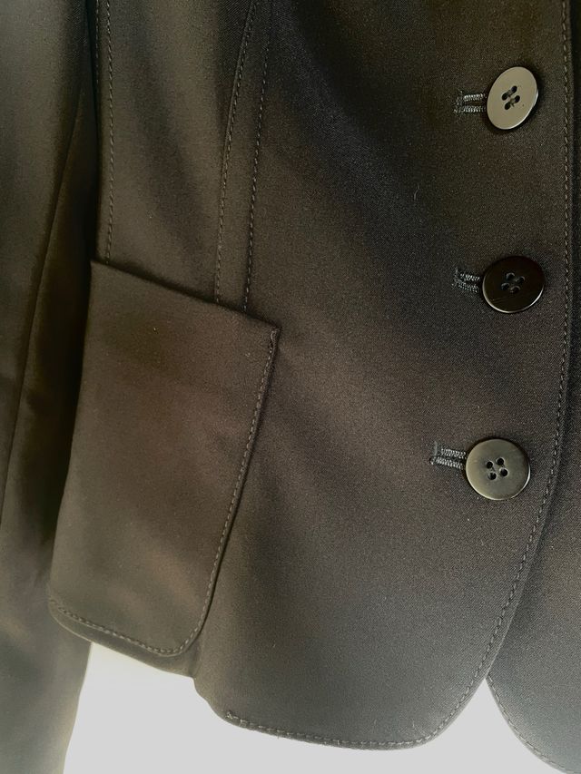 Blazer giacca elasticizzata nera nuova Sasch S