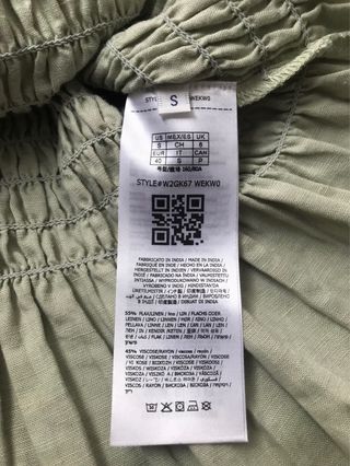 Guess Donna Abito Teodora Dress tgS misto lino