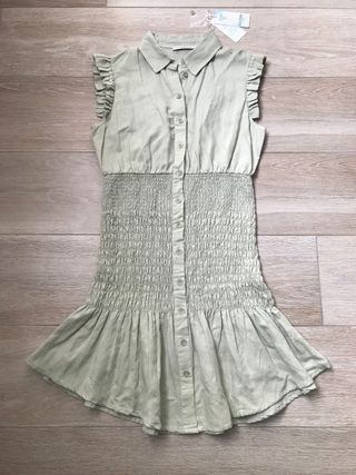Guess Donna Abito Teodora Dress tgS misto lino