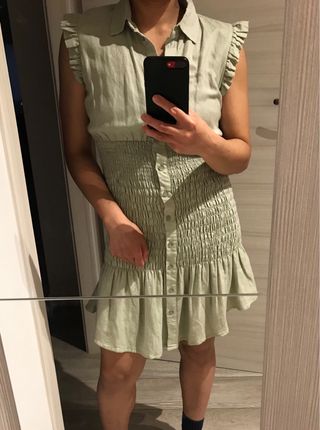 Guess Donna Abito Teodora Dress tgS misto lino