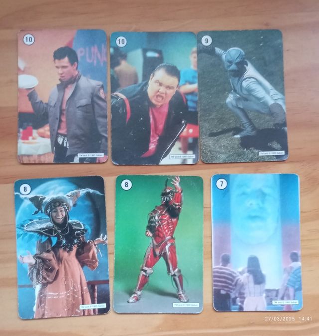 Vecchie carte Power Ranger